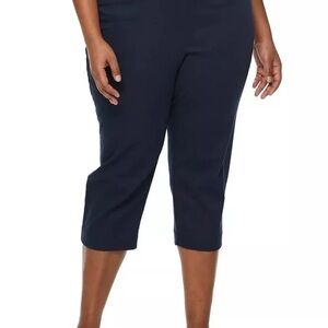 Croft & Barrow Navy Effortless Stretch Capri Pants